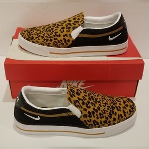 Nike Court Legacy Slip-On Animal Print Women's Shoes Size 7